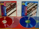 THE BEATLES - 1962-1966 / 1967-1970 - 2LP OBI JAPAN - NM/NM RED/BLUE VINYL
