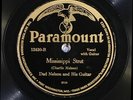 78 RPM --  Dad Nelson and His Guitar, Paramount 12430, EE+