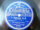 78rpm MARGUERITE LONG Piano DEBUSSY Arabesque - ORIG. FRENCH COLUMBIA