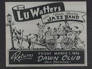Set of 8 Matted and Framed Caricatures of Members of the Lu Watters Jazz Band