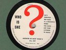78 RPM Who Is She? (Marilyn Monroe) special DJ record in E-