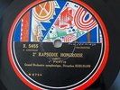 Lizst Rhapsody n°2 Francois Ruhlmann Pathe Art 2x78rpm
