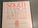 SZIGETI BACH 6 SONATAS & PARTITAS FOR VIOLIN ALONE VANGUARD BOX ORIG 3 LPS