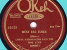 Okeh 41078 Louis Armdtrong Hot Five WEST END BLUES 1928 EE+ w Earl Hines