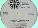 Joe R. Lewis Love Of My Own/9 Lives/Confused House/Love Mystery 12
