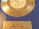 Silver record disc gazza and lindisfarne fog on the Tyne