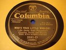 JAZZ BEN SELVIN ORCH Who's Your Little Who-Zis COLUMBIA 2591