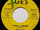 NICK RENO: I HAD A DREAM / MY DARLING - 1959 DOO-WOP BUFFALO, NY (GES) 45rpm