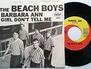 THE BEACH BOYS - PICTURE SLEEVE 45 - BARBARA ANN / GIRL DON'T TELL ME