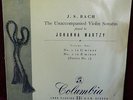 J.S. Bach Violin Sonatas 1 & 2 Johanna Martzy UK Columbia 33CX 1286