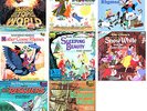 WALT DISNEY Snow White Mary Poppins Sleeping Beauty Rescuers 8 x Story Book LPs