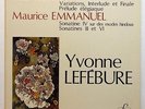 YVONNE LEFEBURE - DUKAS & EMMANUEL piano works FY LP NM/NM