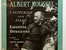 LUCETTE DESCAVES - ROUSSEL complete piano works 2xLPs rare VERSAILLES