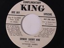 WYNONIE HARRIS: Drinkin' Sherry Wine / Git With The Grits 45 (dj bio) rare Blue