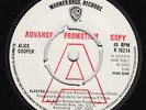 ALICE COOPER Elected RARE UK DEMO 45 stunning condition PROMO Luney Tune HEAR
