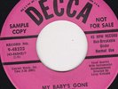 VOCAL GROUP 45 RPM - THE BARONS on DECCA  RECORDS (PROMO)