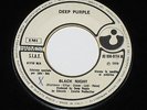 DEEP PURPLE//BLACK NIGHT//ITALY 1970 HARVEST WLP 45 VG+ VERY RARE