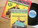 ERNST MOSCH EGERLÄNDER 1986 Programm-Poster+Eintrittskarte+Club-LP 30 Jahre