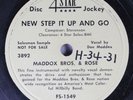 Hear Rockabilly Promo 78 Maddox Bros & Rose - New Step It Up & Go / Alimony On