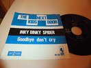 THE KIDS NEXT DOOR INKY DINKY SPIDER/GOODBYE DON'T C.DUTCH PICTURE SLEEVE NEGRAM