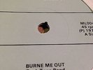 ROCK TONE  BAND . BURNE ME OUT / VERSION 1977 MILITANT RECORDS EX+