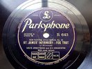 LOUIS ARMSTRONG & HIS ORCH Parlophone R 643 JAZZ 78 ST. JAMES INFIRMARY / NOBODY