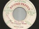 CHRISTMAS ROCKABILLY BOOGIE -  DAVIS SISTERS- -HEAR BOTH -1954 PROMO RCA