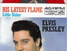 ELVIS PRESLEY  His Latest Flame & Little Sister PICTURE SLEEVE 45 NEW red vinyl