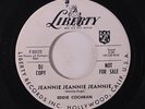 EDDIE COCHRAN: Jeannie Jeannie Jeannie / Pocketful Of Hearts 45 (dj, minor lbl
