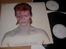 DAVID BOWIE genuine mispressed german 2x one-sided Testpressing LP ALADDIN SANE