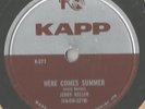 Surf 78 Rpm Record Jerry Keller Here Comes Summer / Time Has A Way