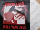 METALLICA KILL EM ALL MUSIC FOR NATIONS MFN 7 INNER NO BARCODE HEAVY METAL ALBUM