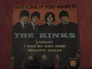 THE KINKS/FRENCH EP/PYE PNV 24131/GOT LOVE IF YOU WANT IT/CADILLAC.../GARAGE