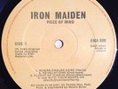 Iron Maiden - Piece Of Mind VERY RARE 1983 IRISH ORIGINAL PRESSING LP