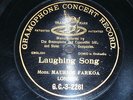 ENGLISH 78 rpm RECORD G&T Black MAURICE FARKOA Comic LAUGHING SONG
