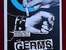The Germs, Adolescents, LTD. Hand Screen Printed Concert Poster. Punk Rock