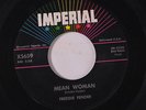 FREDDIE FENDER: Mean Woman / Holy One 45 rare Rockabilly