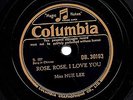 HUE LEE ( IN CHINESE) 78 ROSE, ROSE I LOVE YOU /AUTUMN MELODY COLUMBIA DB30193 E