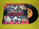 French EP THE BEATLES - TICKET TO RIDE - ODEON SOE 3766 + languette