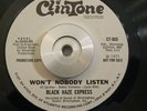Soul/Funk 45 Black Haze Express Won't Nobody Listen/Pretty Soon CLINTONE Ex DJ