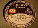 EDISON 52629 CALIFORNIA RAMBLERS Someday You'll Realize You're Wrong