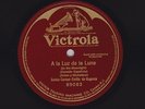 Enrico Caruso, Emlio de Gogorza on 78 rpm Victor 89083: A la luz de la luna