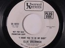 ELLIE GREENWICH: I Want You To Be My Baby / Goodnight, Goodnight 45 (dj) rare S