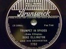 DUKE ELLINGTON TRUMPET IN SPADES / YEARNING FOR LOVE (BRUNSWICK 7752) 10