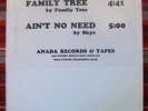 LP Album Family Tree & Aint No Need- Family Tree, Skye Anada NM 12