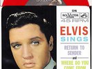 ELVIS PRESLEY  Return To Sender & Where Do You Come From PICTURE SLEEVE RED NEW