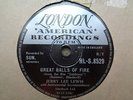 JERRY LEE LEWIS - Great Balls Of Fire / Mean Woman Blues 78 rpm disc (A+)