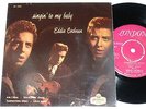  Eddie Cochran EP Singin' to my Baby Sweden Red London RE 5038 Exc+