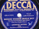 78- POP-ANDREWS SISTERS-BOOGIE WOOGIE BUGLE BOY/BOUNCE ME BROTHER WITH A SOLID 4