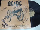 AC DC SIGNED FOR THOSE ABOUT TO ROCK  LP ALBUM